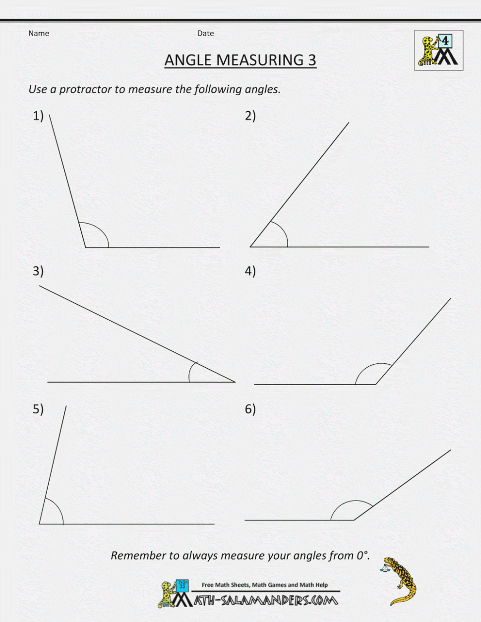 Grade 15 Math Worksheets Measuring Angles 8151489 â Myscres â 1 4